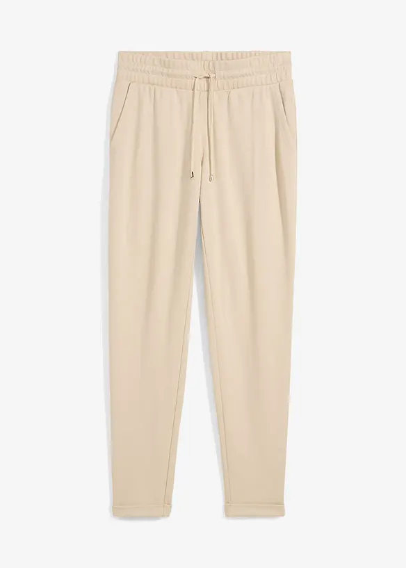 Pantaloni con elastico in vita in misto viscosa, bonprix