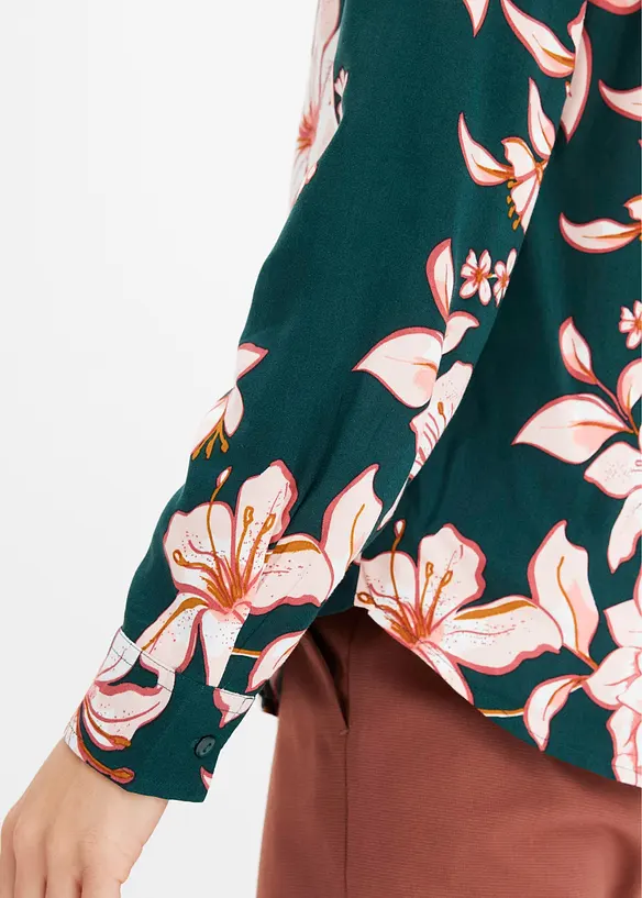 Camicetta fantasia in viscosa fluente, bonprix