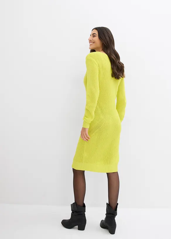 Abito di maglia in misto viscosa fluente, bonprix