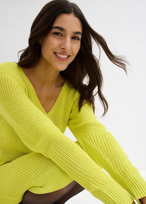 Abito di maglia in misto viscosa fluente, bonprix