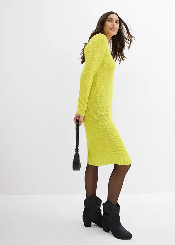 Abito di maglia in misto viscosa fluente, bonprix