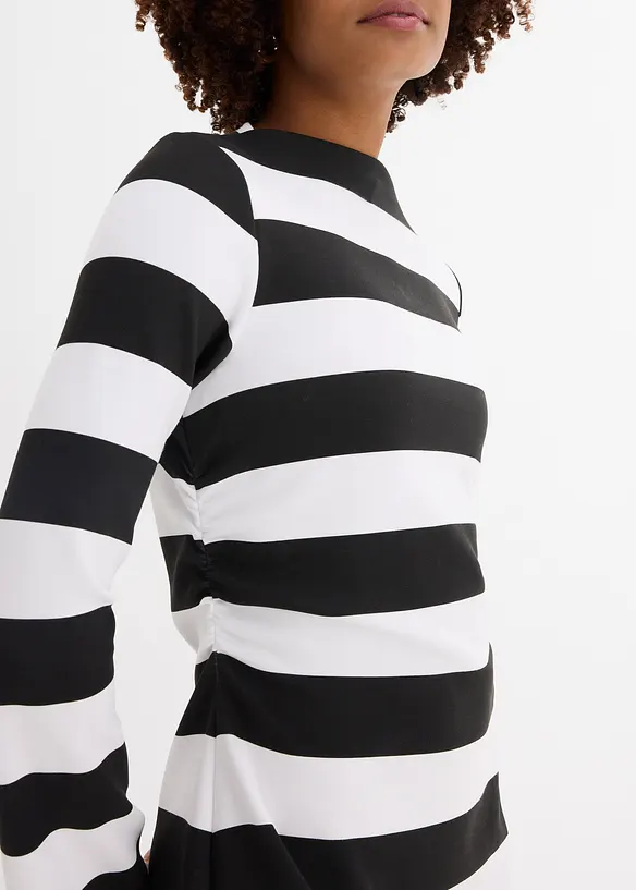 Abito di jersey con collo dritto, bonprix