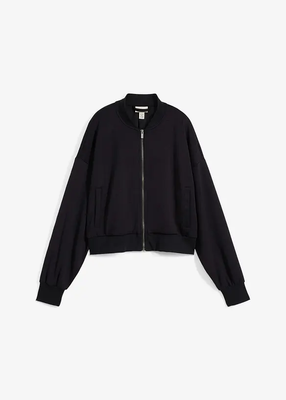 Bomber in felpa con viscosa, bonprix