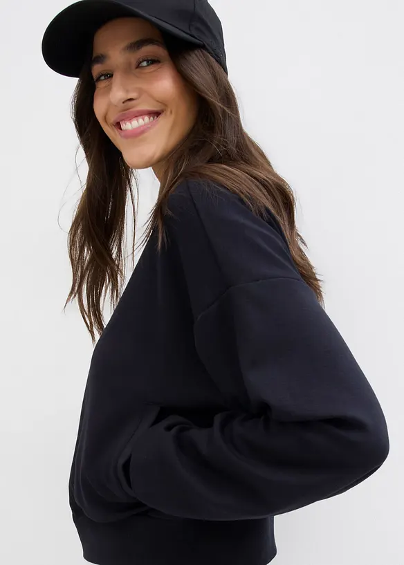 Bomber in felpa con viscosa, bonprix