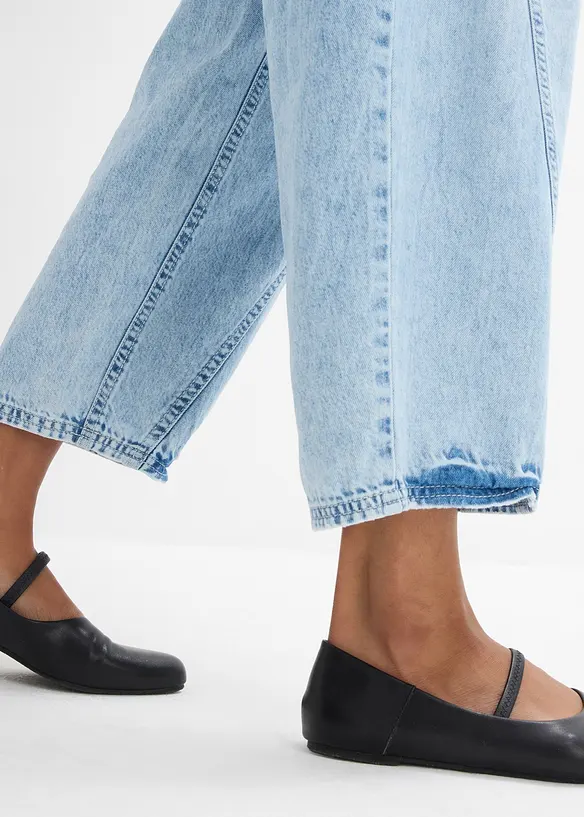 Jeans a palloncino, vita media, bonprix