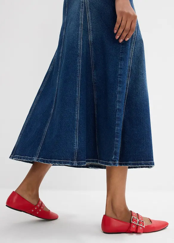 Gonna lunga di jeans, bonprix