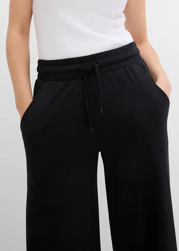 Pantaloni in jersey interlock, bonprix