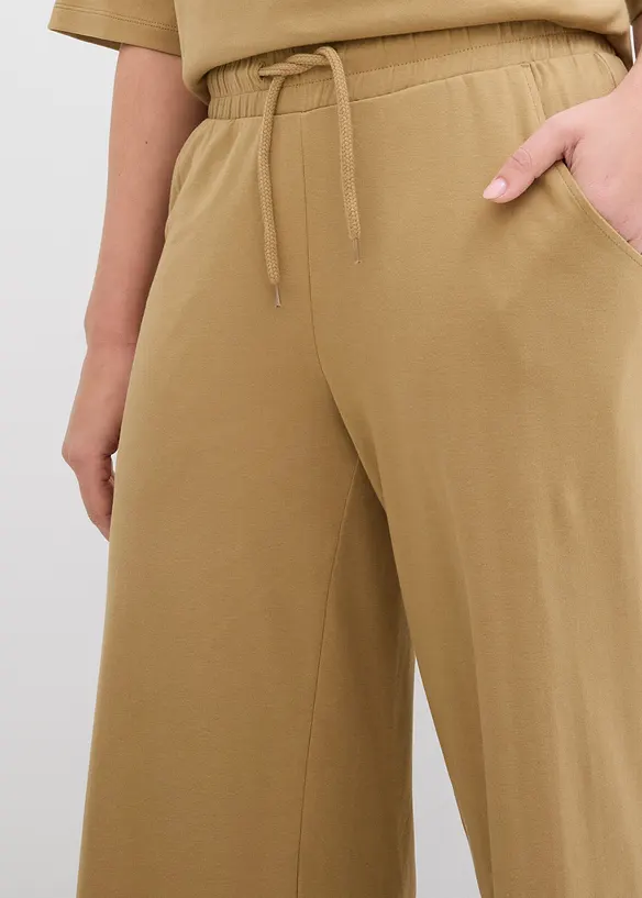 Pantaloni in jersey interlock, bonprix