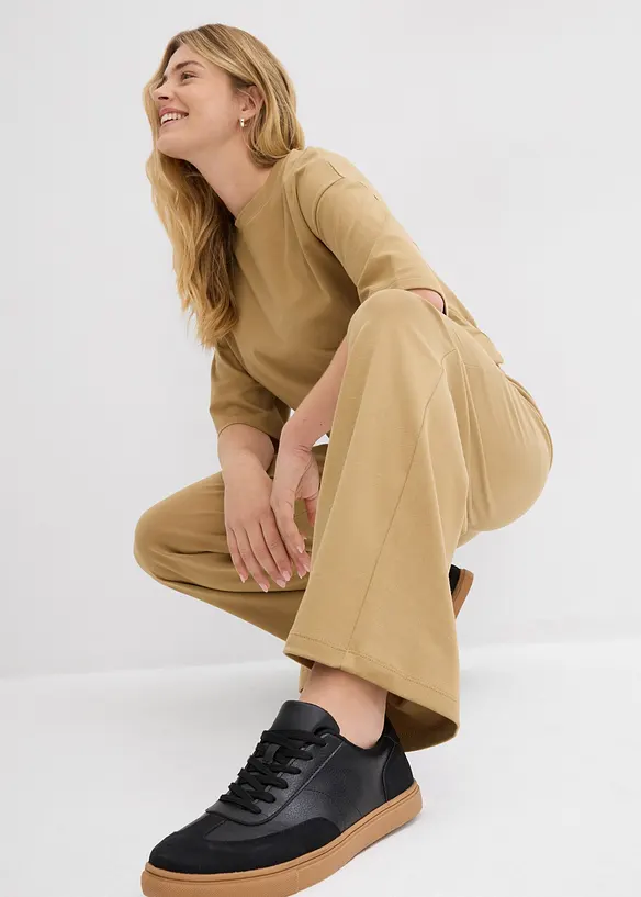Pantaloni in jersey interlock, bonprix