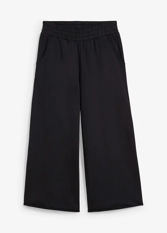 Pantaloni 7/8 in felpa di cotone biologico, bonprix