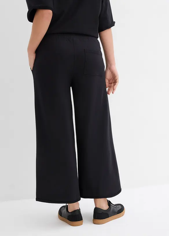 Pantaloni 7/8 in felpa di cotone biologico, bonprix