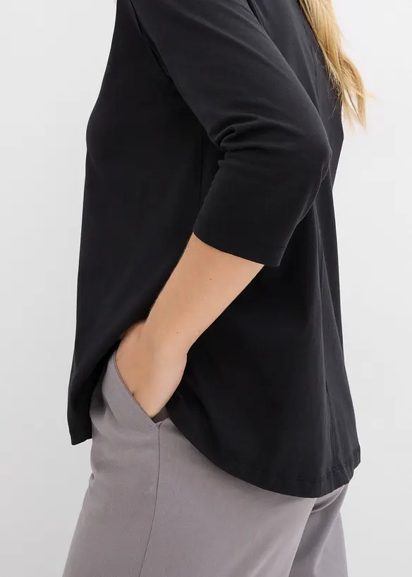 Maglia boxy in cotone biologico, bonprix