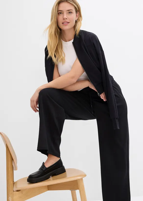 Pantaloni in jersey interlock, bonprix