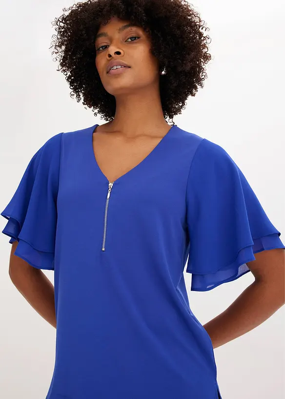 Maglia con maniche in chiffon, bonprix