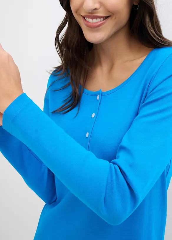 Maglia con scollo rotondo in puro cotone biologico, bonprix