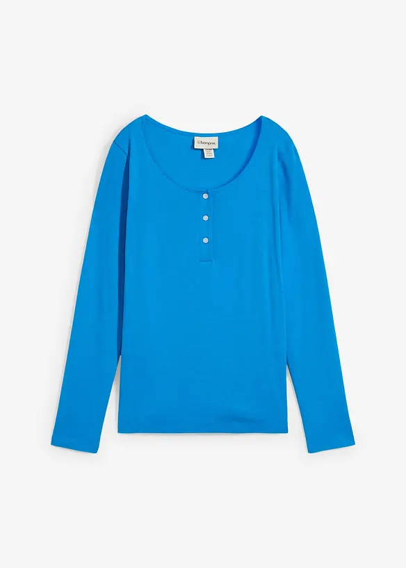 Maglia con scollo rotondo in puro cotone biologico, bonprix