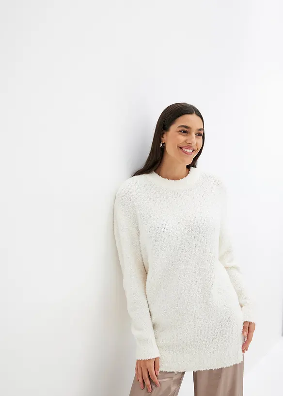 Maglione oversize in filato morbido, bonprix