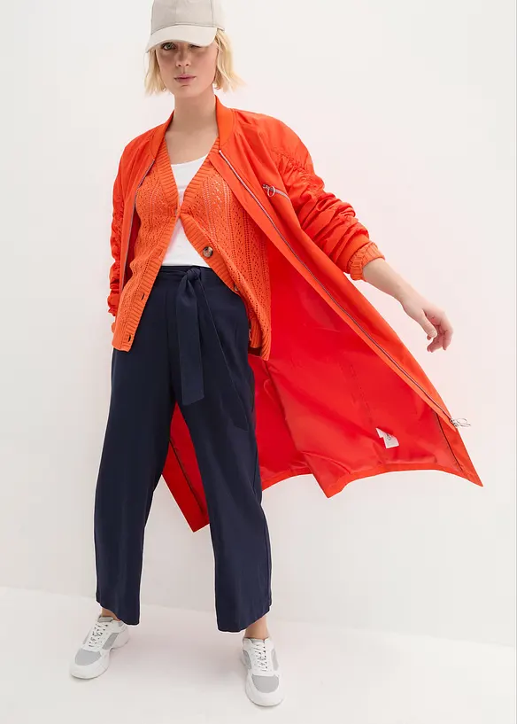 Pantaloni culotte in misto lino leggero, bonprix