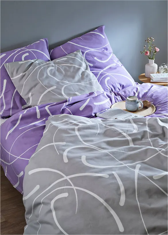 Biancheria da letto in fantasia grafica, bonprix