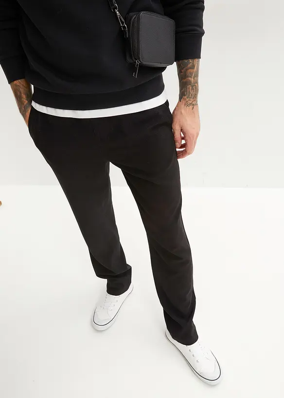 Pantaloni elasticizzati con elastico in vita relaxed fit, straight, bonprix