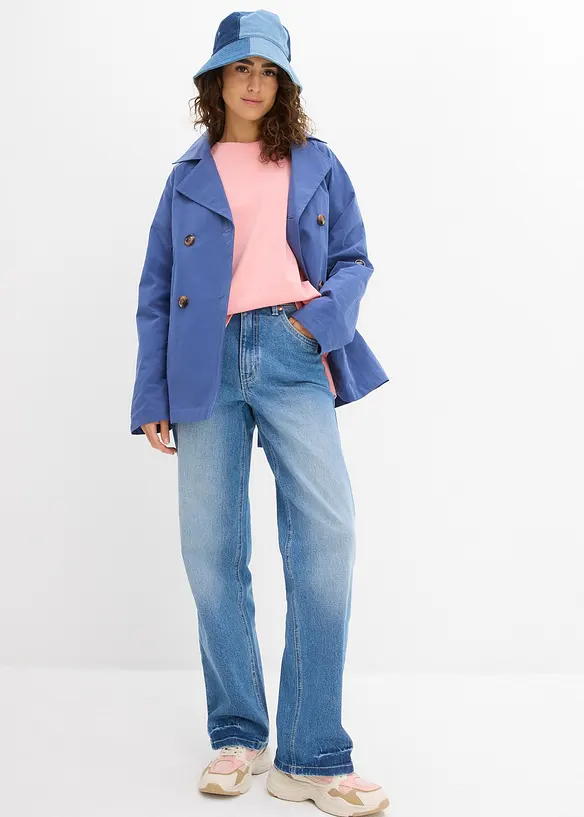 Maglia lunga in interlock, bonprix