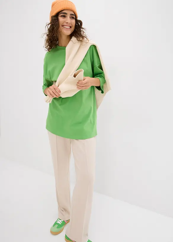 Maxi maglia in interlock, bonprix