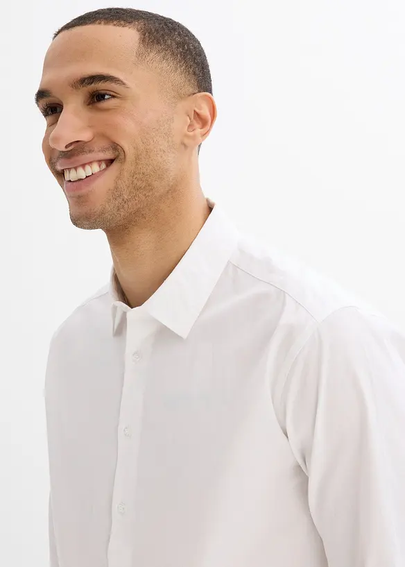 Camicia elegante in cotone biologico, regular fit, bonprix