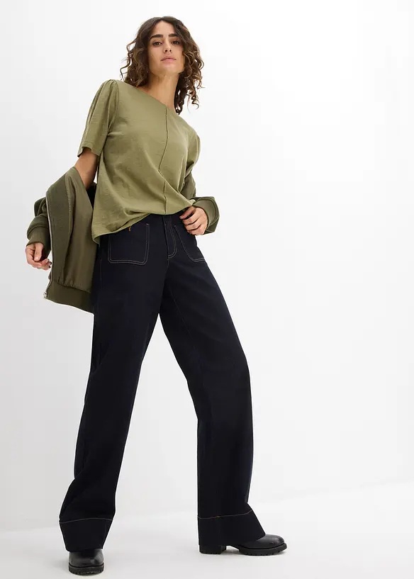 T-shirt in puro cotone, bonprix