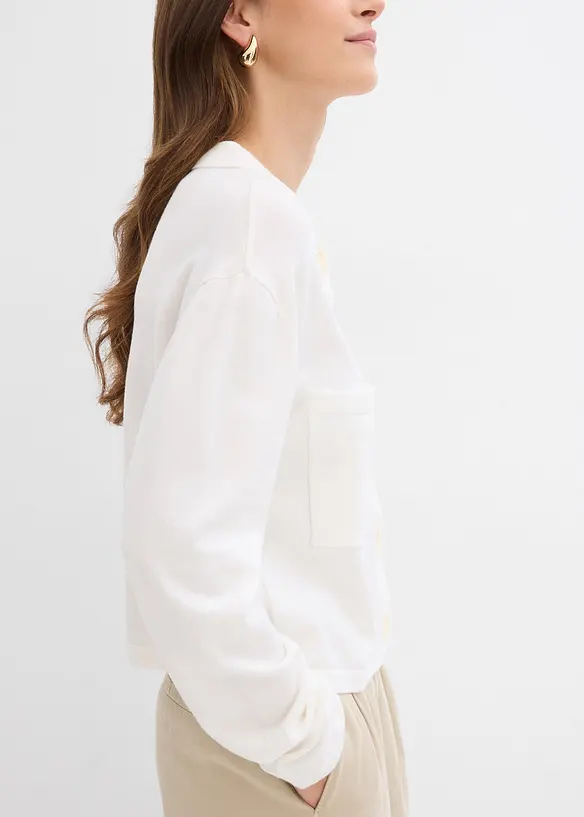Cardigan corto in filato fine, bonprix