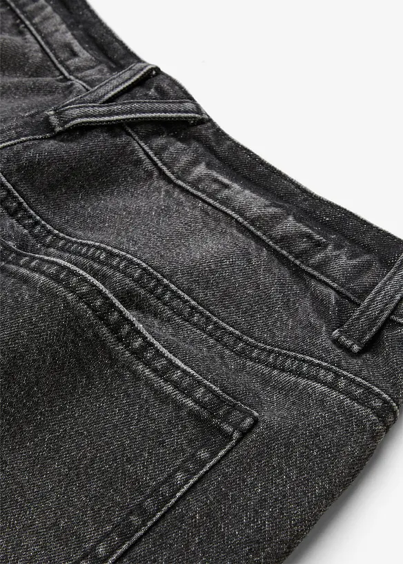 Jeans wide leg lunghi, low strech, vita media, bonprix
