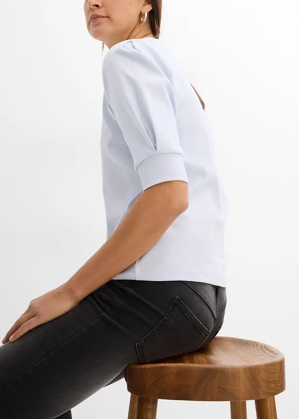 Maglia con maniche a sbuffo, bonprix