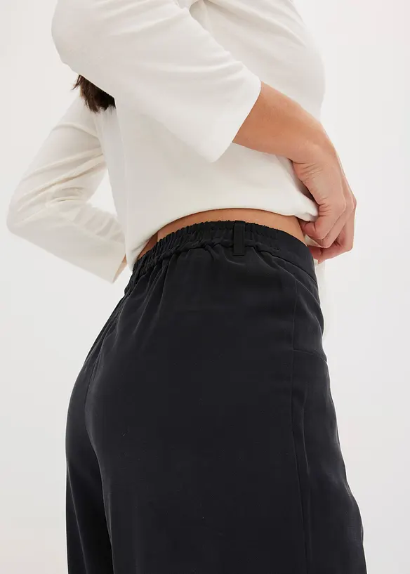 Pantaloni a palazzo con cinta comoda, bonprix