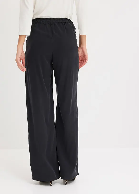 Pantaloni a palazzo con cinta comoda, bonprix