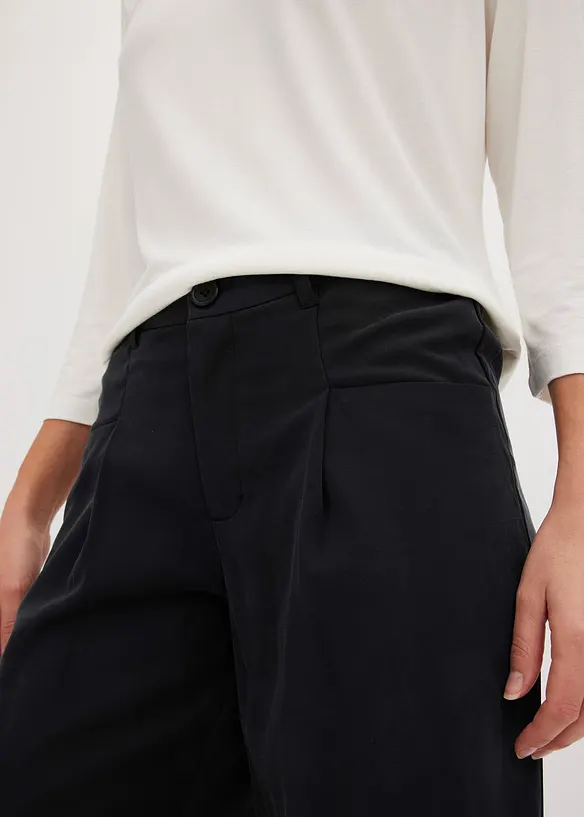 Pantaloni a palazzo con cinta comoda, bonprix