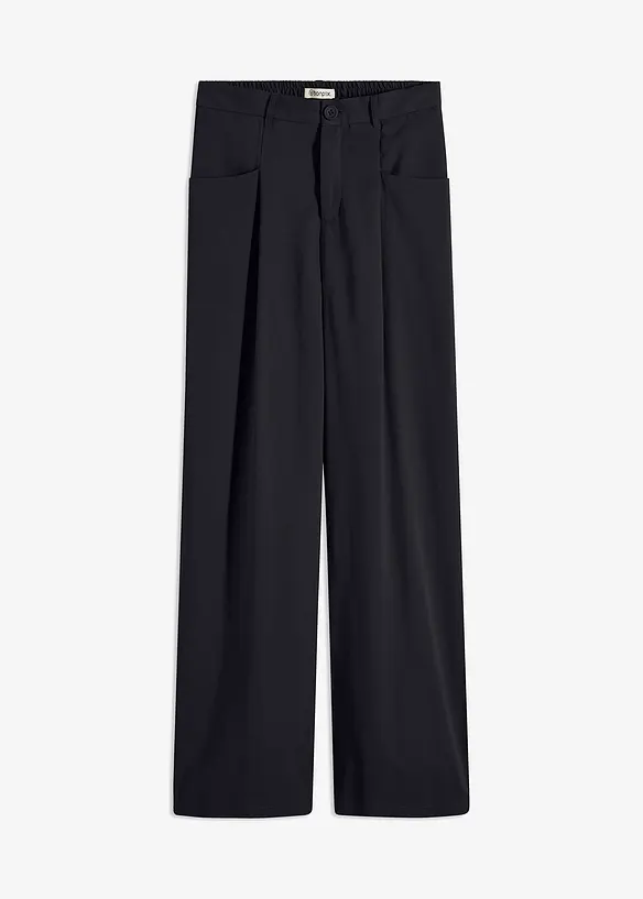 Pantaloni a palazzo con cinta comoda, bonprix