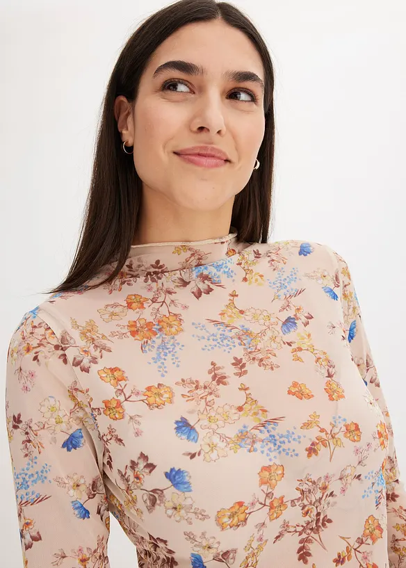 Maglia in mesh a maniche lunghe, bonprix