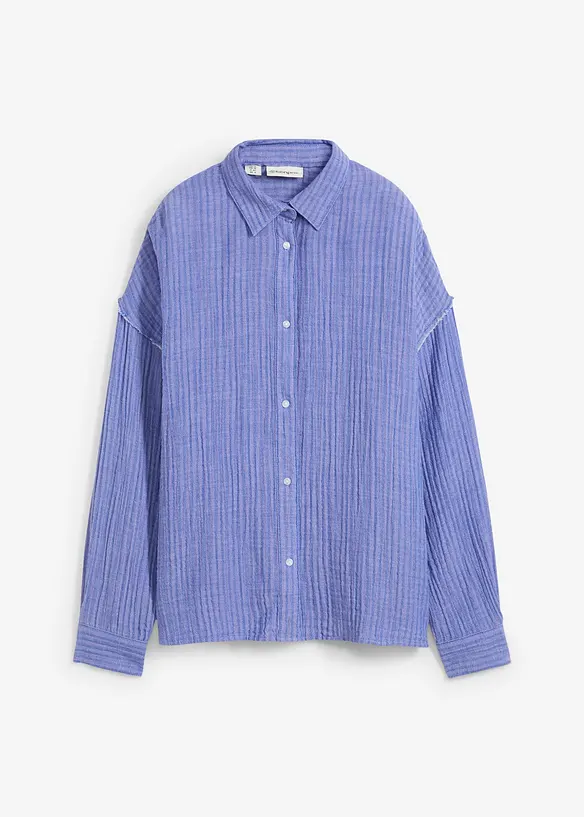 Camicia in mussola a righe, bonprix