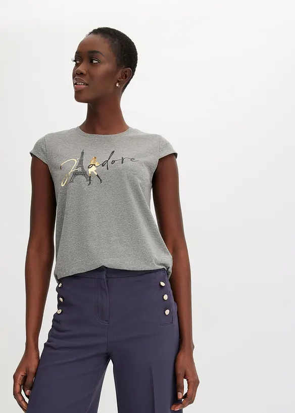 Maglia con stampa a tema Parigi, bonprix