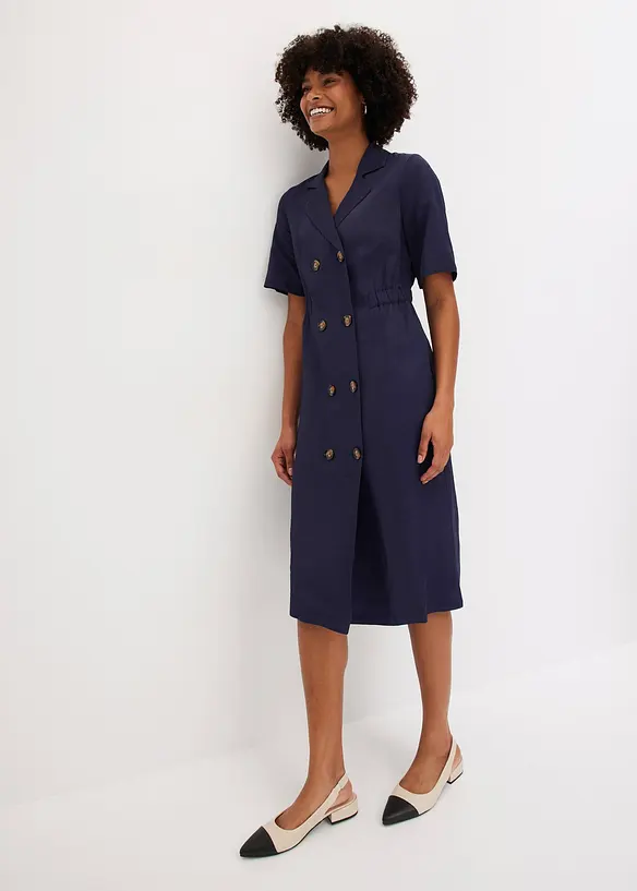 Abito in lyocell con collo a revers, bonprix