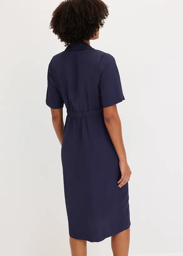 Abito in lyocell con collo a revers, bonprix