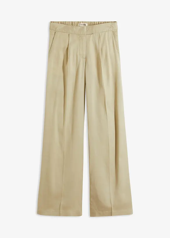 Pantaloni in lyocell con pinces, bonprix
