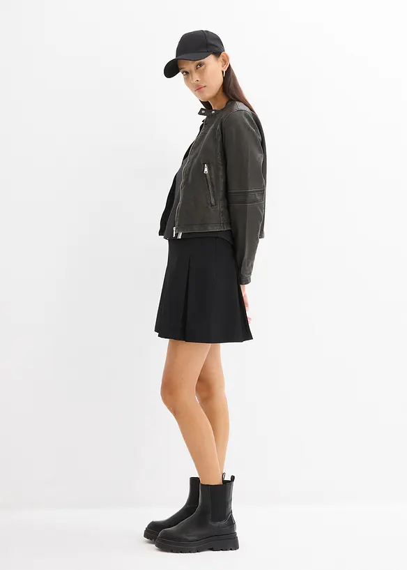 T-shirt cropped con stampa, bonprix