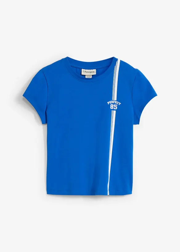 T-shirt cropped con stampa, bonprix