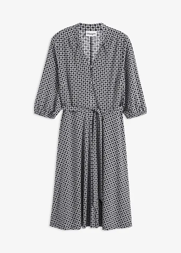Abito di jersey con cintura da annodare, bonprix