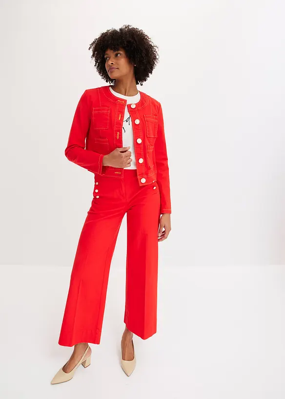 Giacca in twill con bottoni decorativi, bonprix