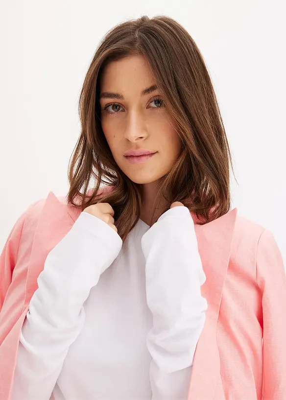 Maglia con spalla scoperta e arricciatura, bonprix