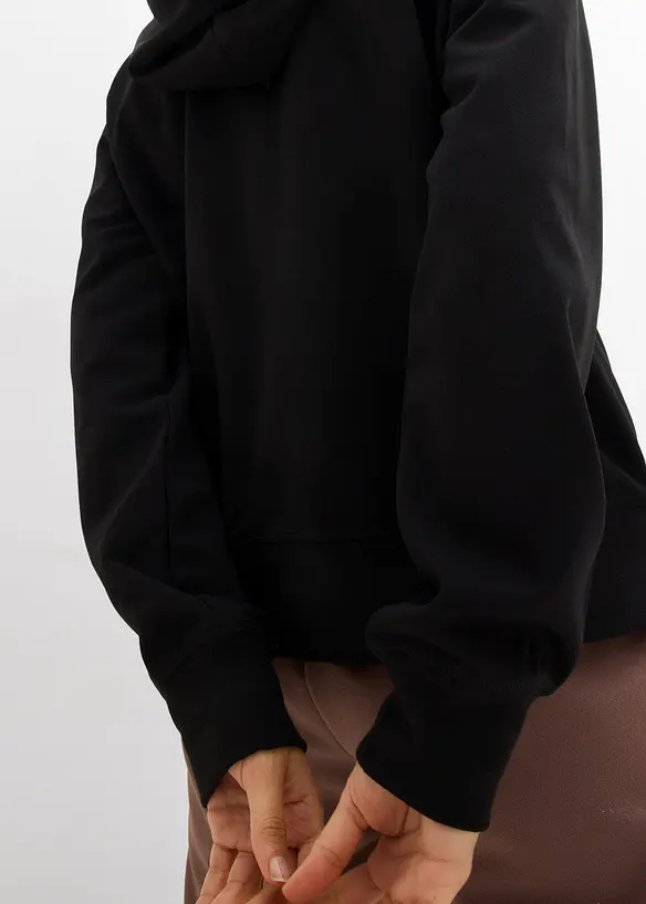 Felpa con zip a maniche lunghe, bonprix