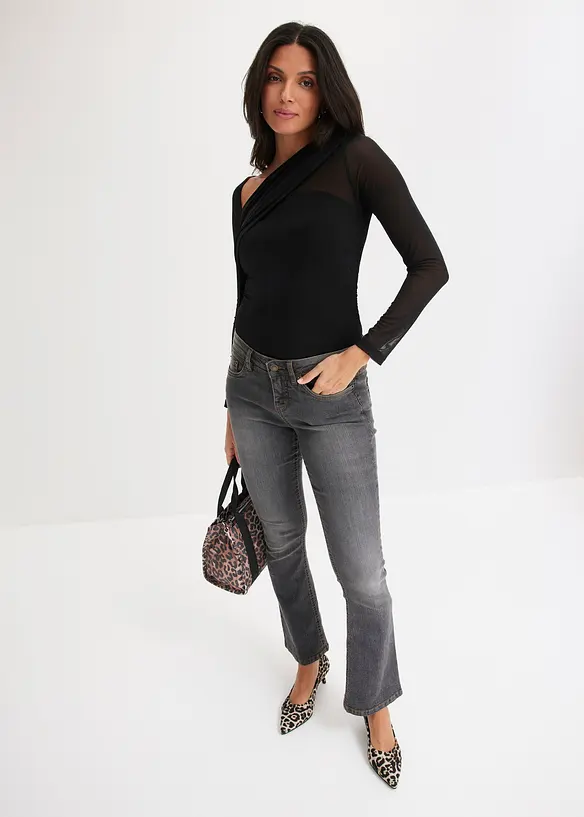 Body con mesh, bonprix