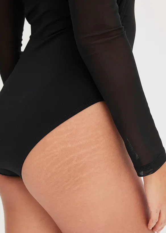 Body con mesh, bonprix