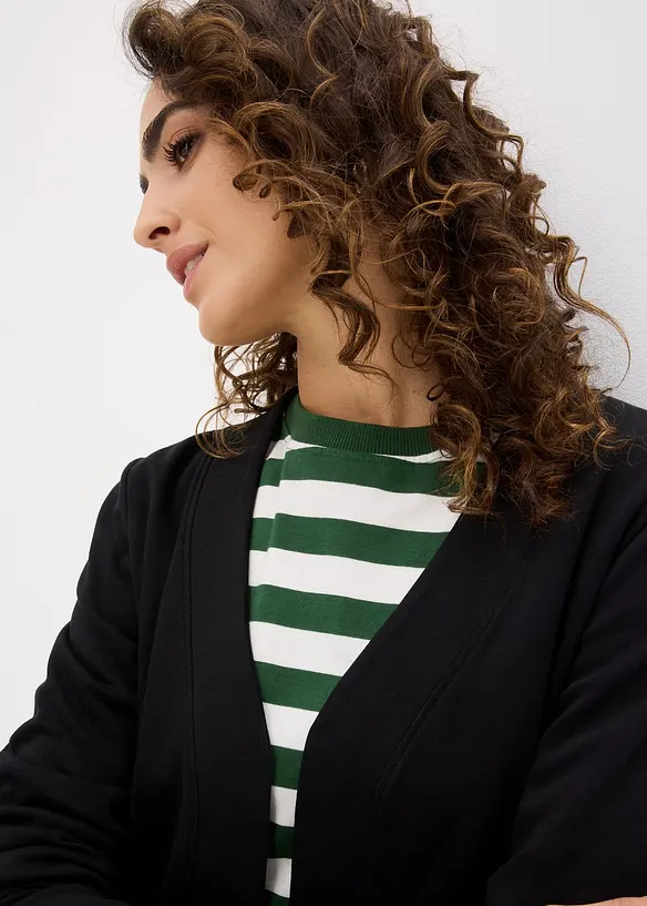 Cardigan in jersey di puro cotone biologico, bonprix